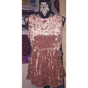 Pink Velvet Blouse